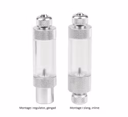 Bubbelräknare/backventil, "inline"