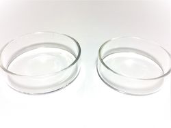 Foderskål, glas 2 pack