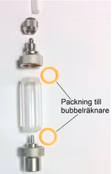 Packning till bubbelräknare