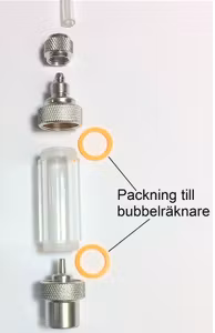 Packning till bubbelräknare