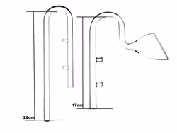Lily pipe glas, 13mm