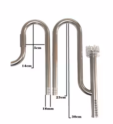 Lily pipe rostfritt med ytavskimning, 18mm