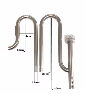 Lily pipe rostfritt med ytavskimning, 18mm