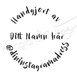 PERSONLIG - 004 - Rund Handgjort av