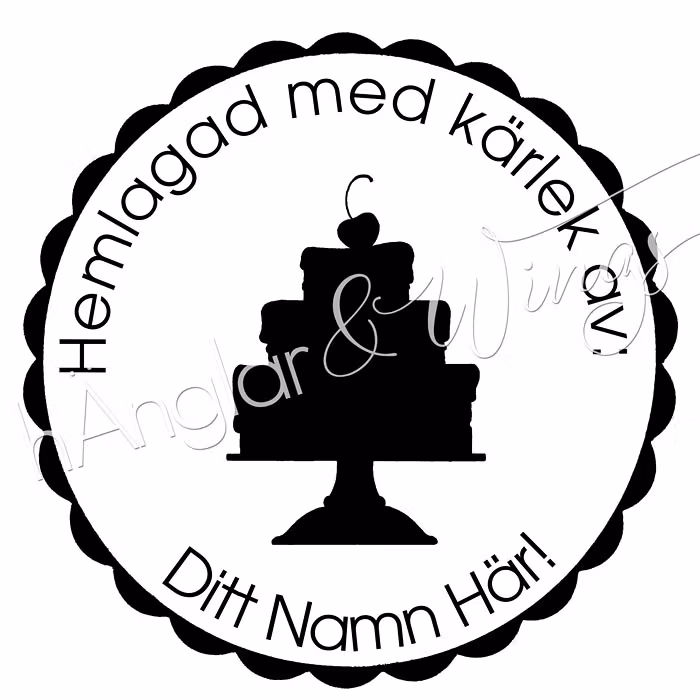 PERSONAL - 006 - Round - Hemlagad med kärlek av