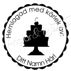 PERSONLIG - 006 - Rund Hemlagad med kärlek av