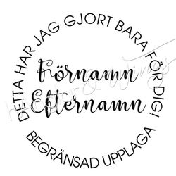 PERSONLIG - 016 - Rund Detta har jag gjort...