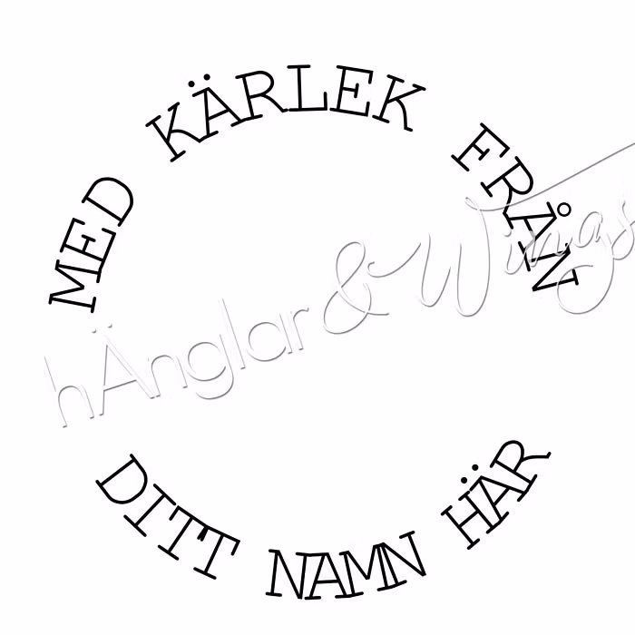PERSONAL - 026 - Round - Med kärlek från