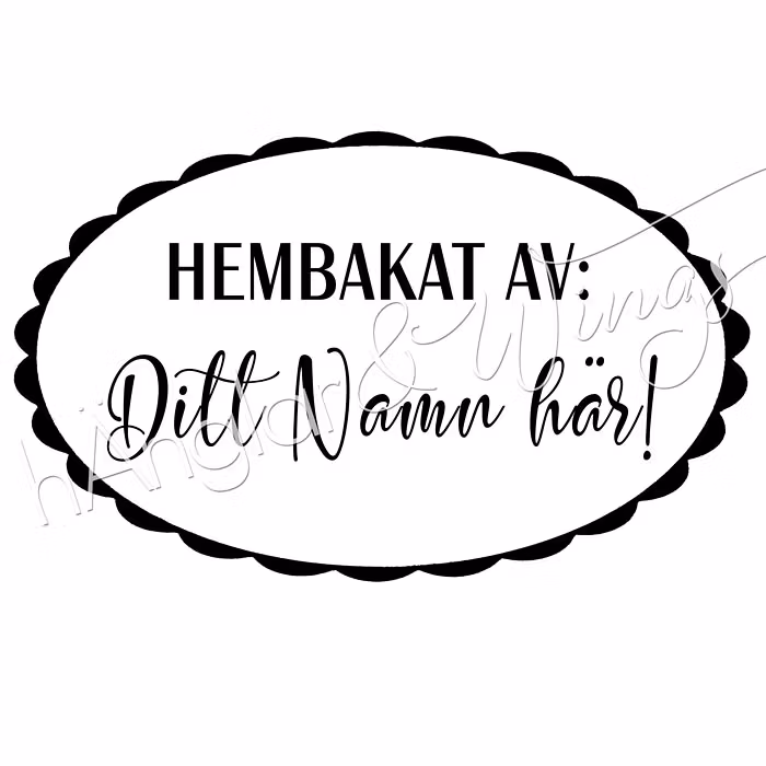 PERSONAL - 032 - Oval - Hembakat av