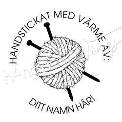 PERSONLIG - 034 - Rund Handstickat med värme