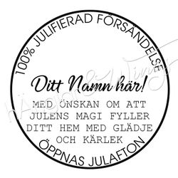 PERSONLIG - 041 - Rund 100 % Julifierad försändelse