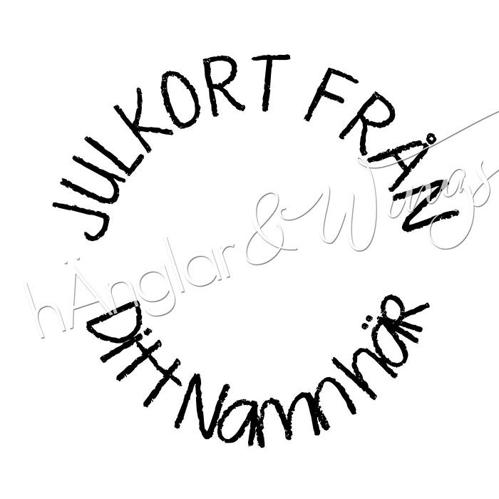 PERSONAL - 044 - Round - Julkort från