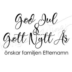 PERSONLIG - 047 - God Jul & Gott Nytt År
