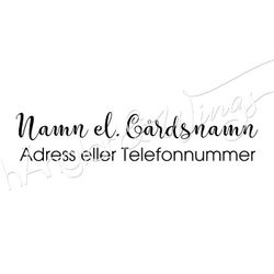 PERSONLIG - 053  Rak Namn eller Gårdsnamn