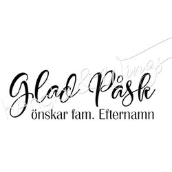 PERSONLIG - 062  Rak Glad Påsk
