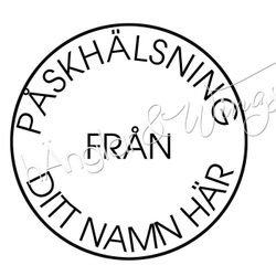 PERSONLIG - 065  Rund Påskhälsning från