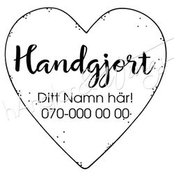 PERSONLIG - 067  Hjärta Handgjort
