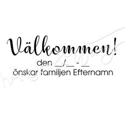 PERSONLIG - 069  Välkommen!