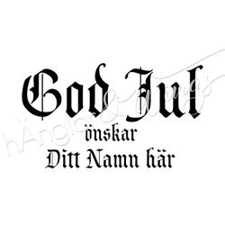 PERSONLIG - 070  God Jul önskar