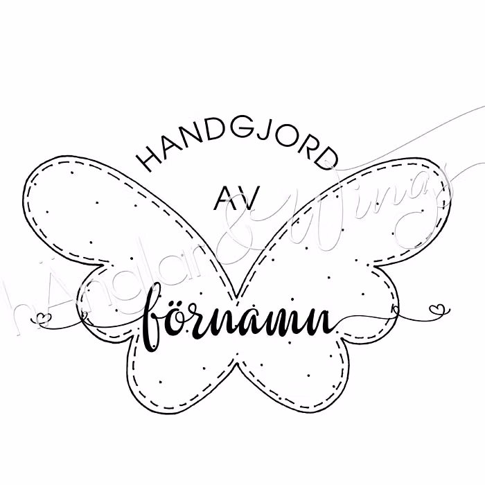 PERSONLIG - 071  Vingar Handgjord av