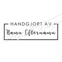 PERSONLIG - 082  Ram Handgjort av