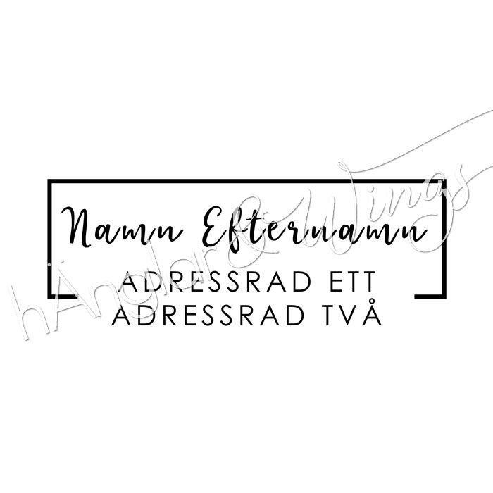 PERSONAL - 085  Frame Address
