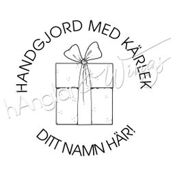 PERSONLIG - 087  Rund Handgjord med Kärlek