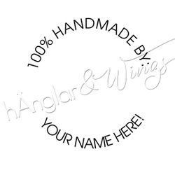 PERSONLIG - 089  Rund 100% Handmade by  (ENGLISH)