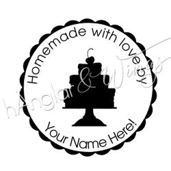 PERSONAL - 091 Round Homemade with love by (English)