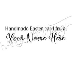 PERSONLIG - 093 - Rak Handmade Easter card from  (ENGLISH)