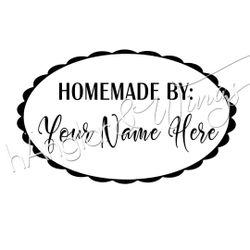 PERSONLIG - 096  Oval Homemade by  (ENGLISH)