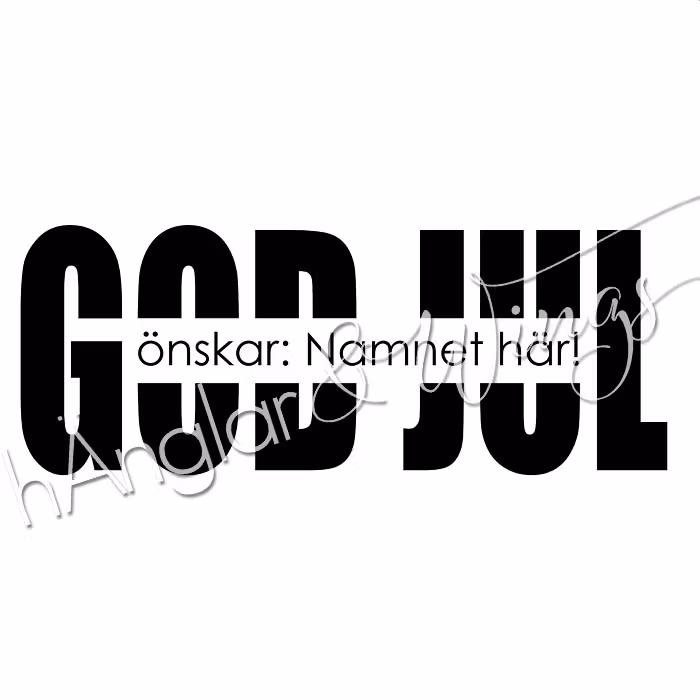 PERSONLIG - 113  God Jul (stor i block)