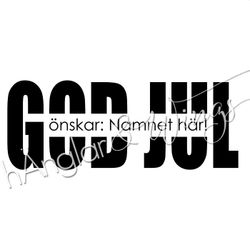 PERSONLIG - 113  God Jul (stor i block)