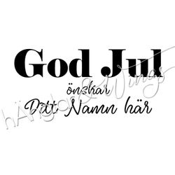 PERSONLIG - 114  Rak God Jul önskar