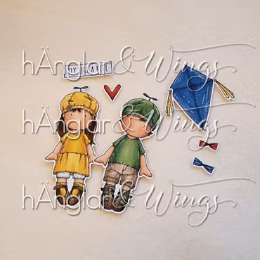 Clear Stamps - Flyga drake (vårkit 26)