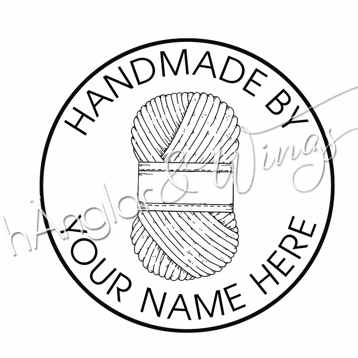 PERSONLIG - 123  Rund - Handmade by (ENGLISH)