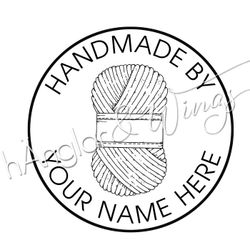 PERSONLIG - 123  Rund - Handmade by (ENGLISH)