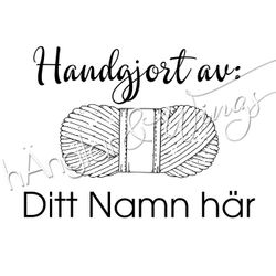 PERSONLIG - 124  Rak - Garnnystan / Handgjort av
