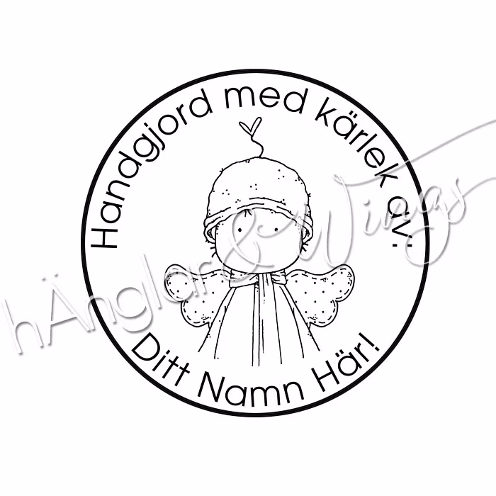 PERSONLIG - 131  Rund - Handgjord hÄnglakille