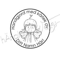 PERSONLIG - 132  Rund - Handgjord hÄnglatjej