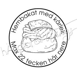 PERSONLIG - 137  Rund - Hembakat Semla
