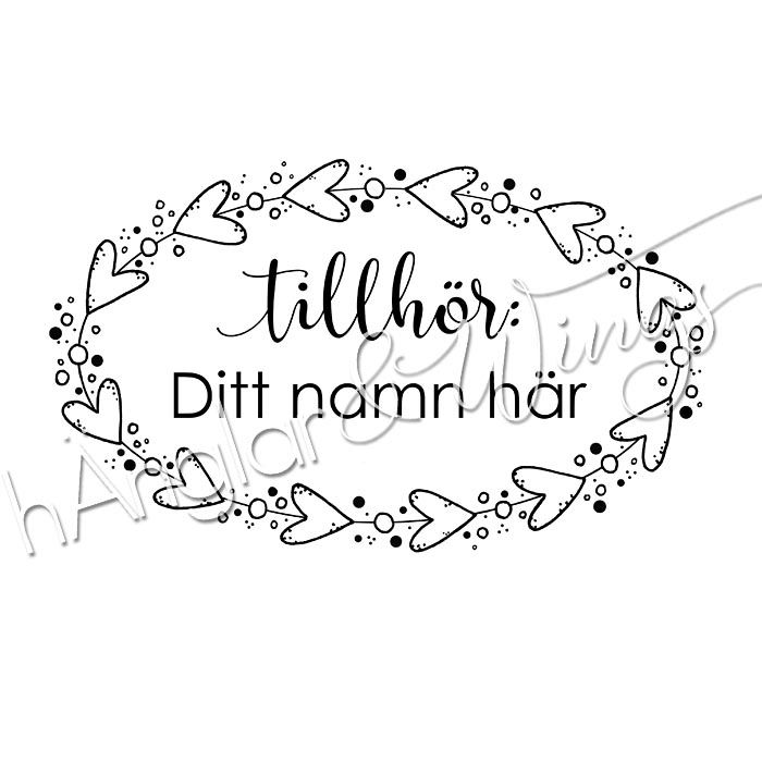 PERSONLIG - 139  Oval hjärtan - Tillhör: