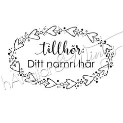 PERSONLIG - 139  Oval hjärtan - Tillhör: