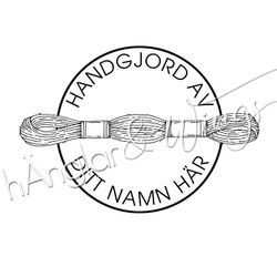 PERSONLIG - 140  rund - Handgjord m garndocka
