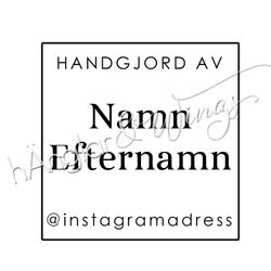 PERSONLIG - 147  Kvadrat - Handgjord Rak