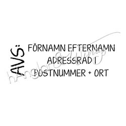 PERSONLIG - 153  Rak - AVS + Adress
