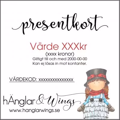 Gift Card - Choose amount!   Digital Product