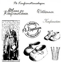 Rubber - Bildark A6 Konfirmation (Gummi)
