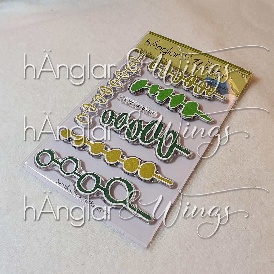 Clear Stamps - SET - Bollstänglar MED DIES (HW22392 + HWD22004)