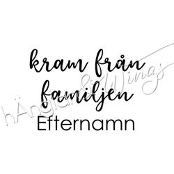 PERSONLIG - 173  Rak - kram från familjen